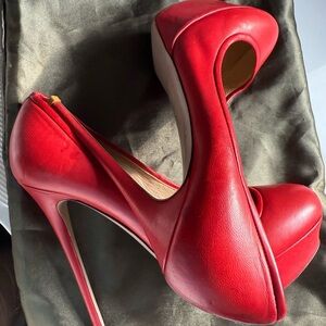 Designer- Red Valentino Red platform Heels